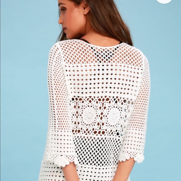 White crochet cover up dress🐚 - Picture 4 of 4